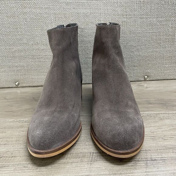 STEVE MADDEN Legally Brown Suede Back Zip Ankle Booties Boots Women's Size 9.5M - Picture 2 of 7